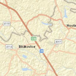 Blížkovice Street Map