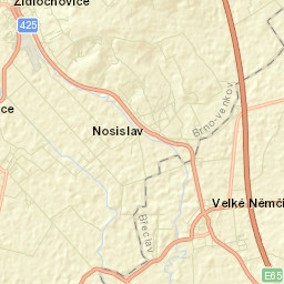 Nosislav Street Map