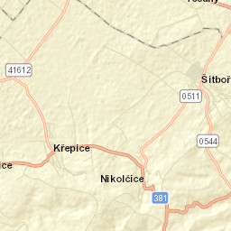 Šitbořice Street Map