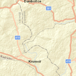 Krumvíř Street Map