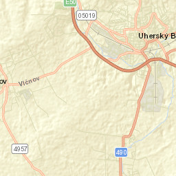 Vlčnov Street Map