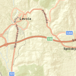 Okres Levoča Street Map