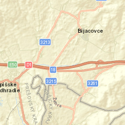 Spišské Podhradie Street Map
