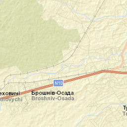 Broshniv-Osada Street Map