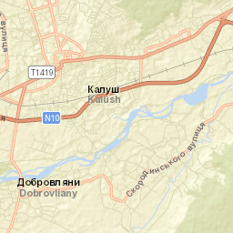 Kalush Street Map