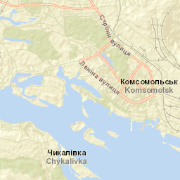 Horishni Plavni Street Map