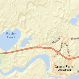 Grand Falls-Windsor Street Map