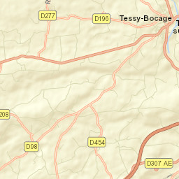 Tessy-sur-Vire Street Map
