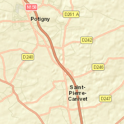 Potigny Street Map