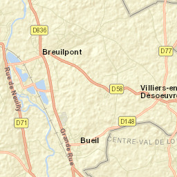 Bueil Street Map
