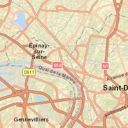 Gennevilliers Street Map