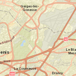 Dugny Street Map