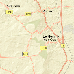 Le Mesnil-sur-Oger Street Map