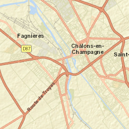 Châlons-en-Champagne Street Map