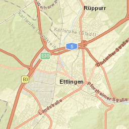 Ettlingen Street Map