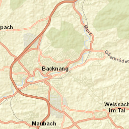 Backnang Street Map