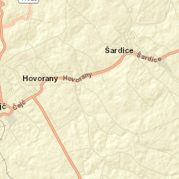Šardice Street Map