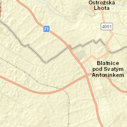 Ostrožská Lhota Street Map