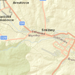 Spišská Nová Ves Street Map