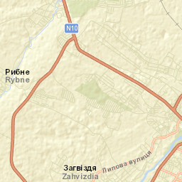 Uhryniv Street Map