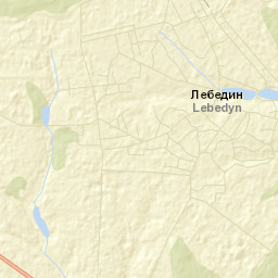 Lebedyn Street Map