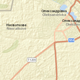 Oleksandrivka Street Map