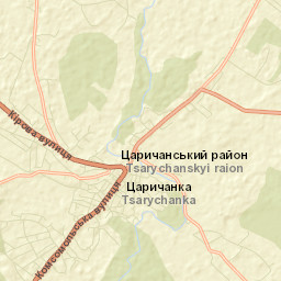 Tsarychanka Street Map