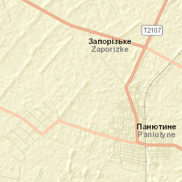 Panyutyne Street Map