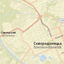 Syevyerodonets’k Street Map