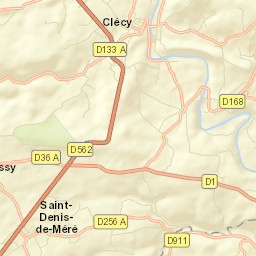 Clécy Street Map