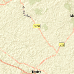 Thoiry Street Map
