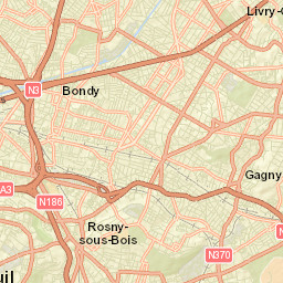Gagny Street Map