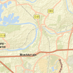 Montévrain Street Map