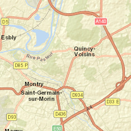 Quincy-Voisins Street Map