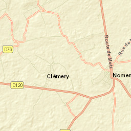 Nomeny Street Map