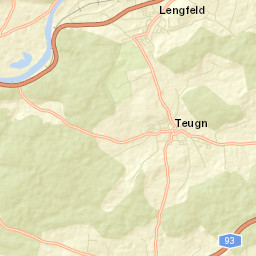 Teugn Street Map