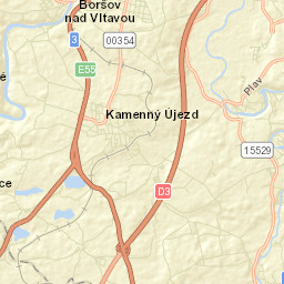 Kamenný Újezd Street Map