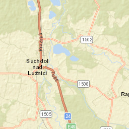 Suchdol nad Lužnicí Street Map