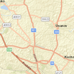 Únanov Street Map