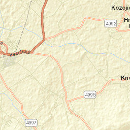 Kněždub Street Map