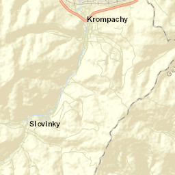 Krompachy Street Map