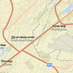 Zahvizdya Street Map