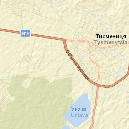 Tysmenytsya Street Map