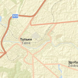 Talne Street Map