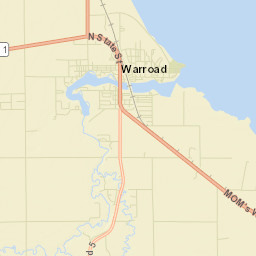 Warroad Street Map