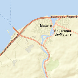 Matane Street Map