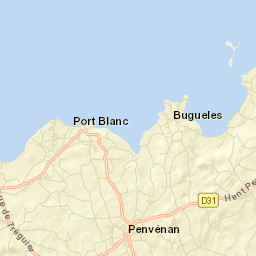 Penvénan Street Map