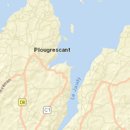 Plougrescant Street Map