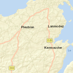 Pleubian Street Map