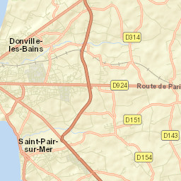 Saint-Pair-sur-Mer Street Map